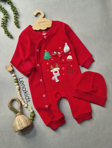 سرهمی مخمل کریسمسی قرمز بدون جوراب