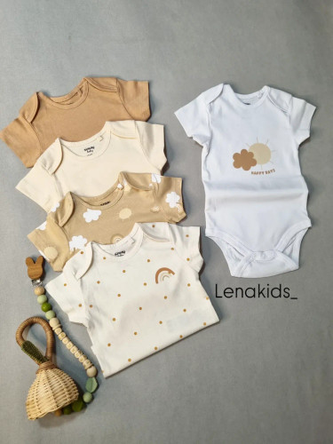 بادی نوزادی آستینکوتاه نخ پنبه وارداتی برند sinsay