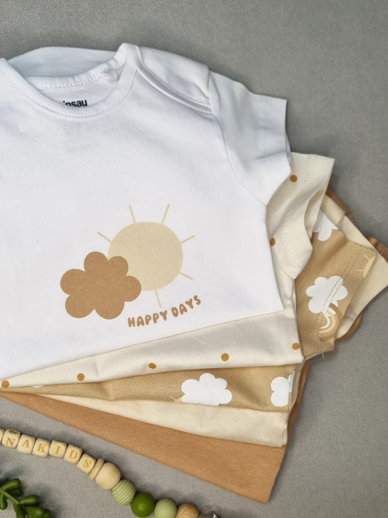 بادی نوزادی آستینکوتاه نخ پنبه وارداتی برند sinsay