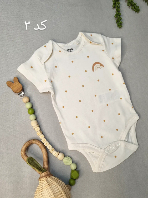بادی نوزادی آستینکوتاه نخ پنبه وارداتی برند sinsay