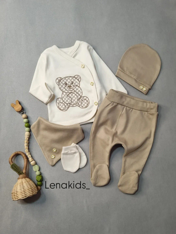 ست بیمارستانی نوزاد جنس نخ پنبه ترک