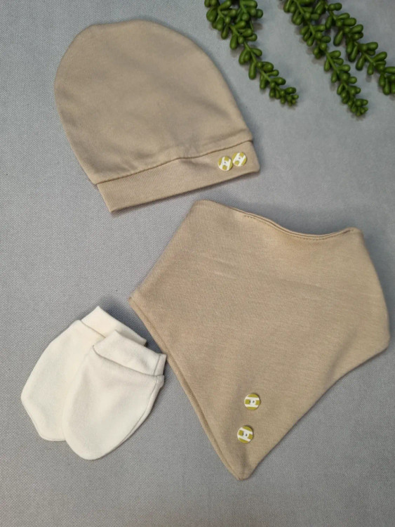 ست بیمارستانی نوزاد جنس نخ پنبه ترک