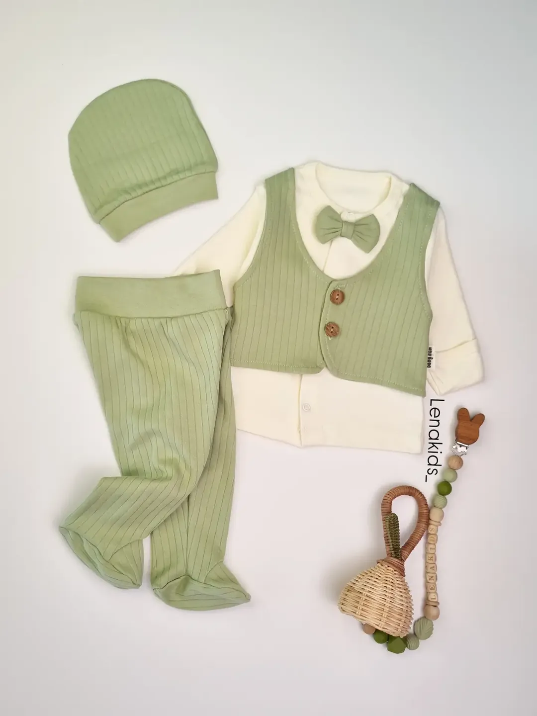 ست نوزادی بیمارستانی سه‌تیکه ترک برند Babycan