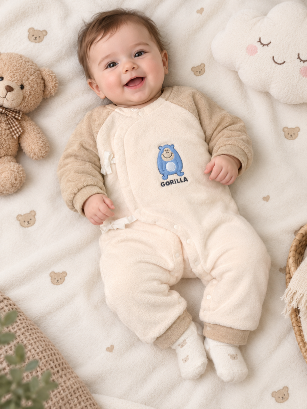 سرهمی مخمل گرم نوزادی وارداتی کد ۵۰۰۱