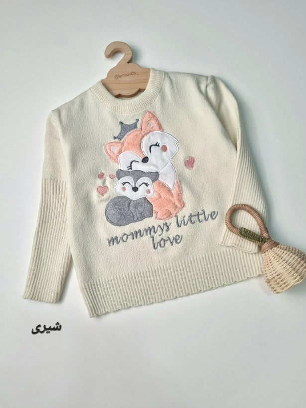 بلوز بافت(گپ) گلدوزی بچگانه طرح روباه