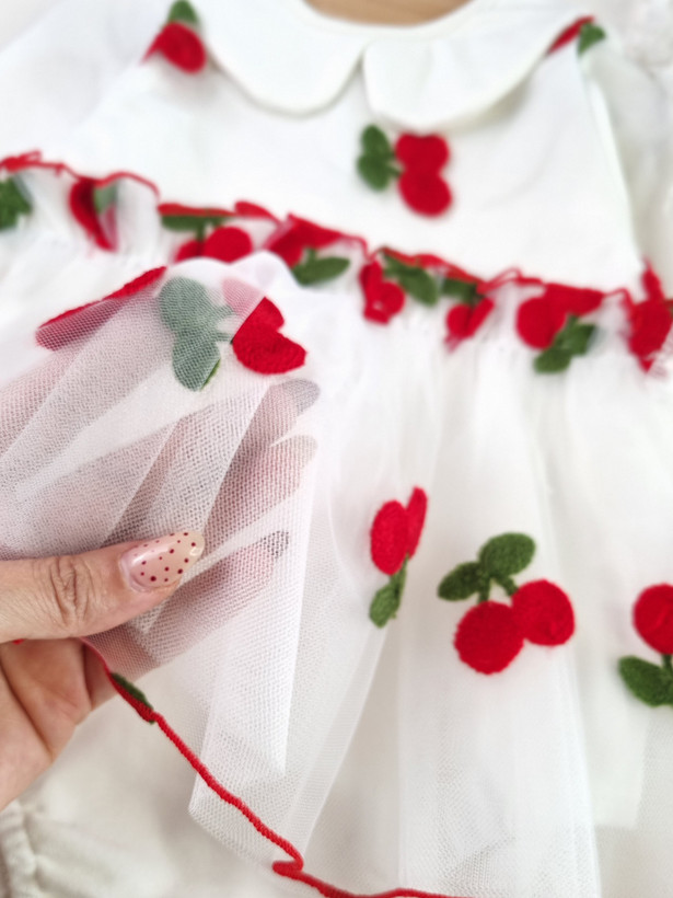 ست بادی پیراهنی و کلاه وارداتی نخ پنبه یلدایی